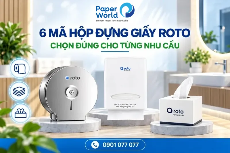6 mã hộp đựng giấy Roto: chọn đúng cho từng nhu cầu