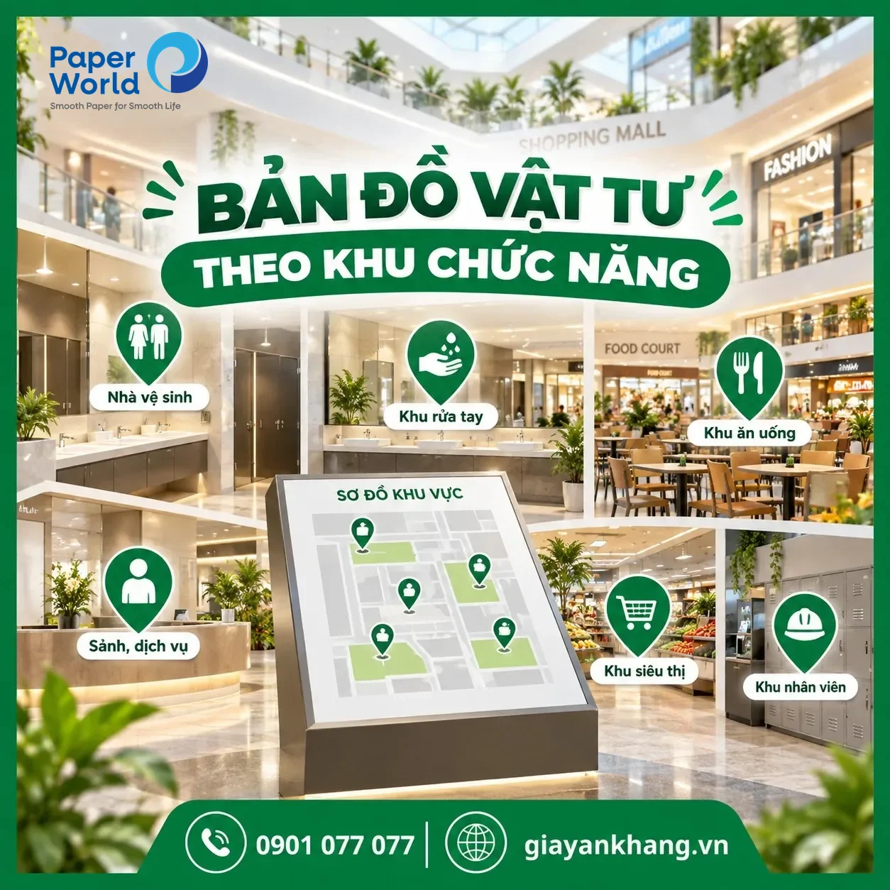 Trung Tâm Thương Mại, Siêu Thị Nên Dùng Giấy Vệ Sinh Loại Nào?