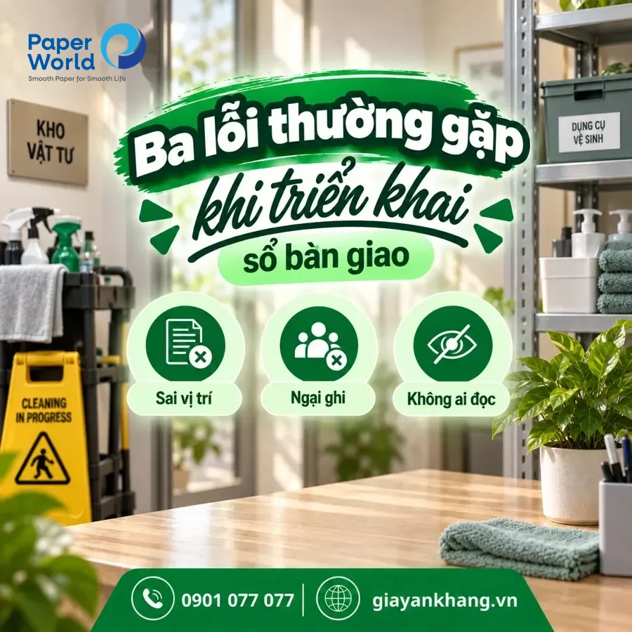 Ba lỗi thường gặp khi triển khai sổ bàn giao Ba lỗi thường gặp khi triển khai sổ bàn giao
