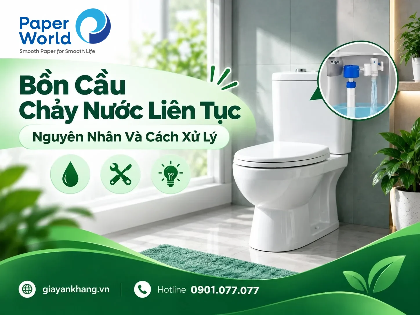 Bồn Cầu Chảy Nước Liên Tục: Nguyên Nhân Và Cách Xử Lý