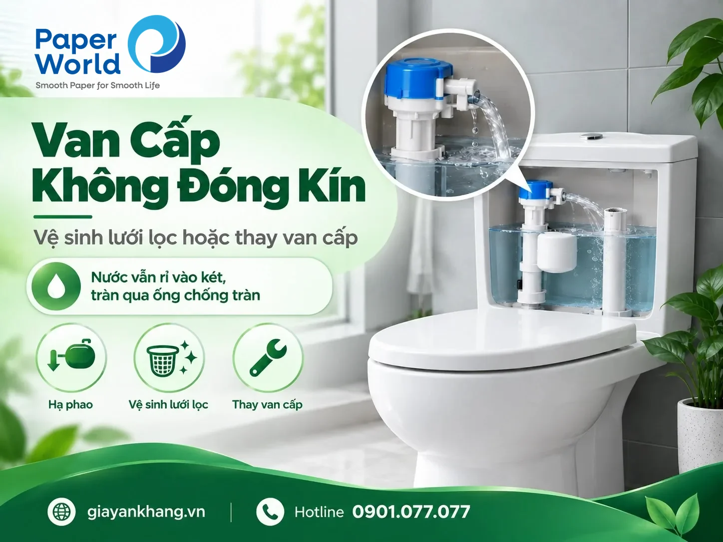 Bồn Cầu Chảy Nước Liên Tục: Nguyên Nhân Và Cách Xử Lý