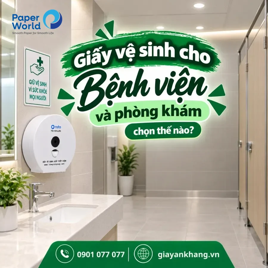 Chọn giấy vệ sinh cho bệnh viện khác mọi ngành khác Chọn giấy vệ sinh cho bệnh viện khác mọi ngành khác