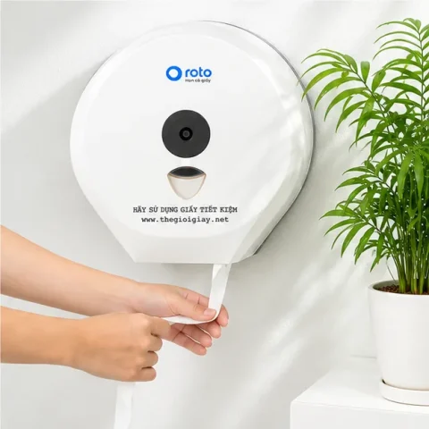 Hộp đựng giấy vệ sinh cuộn lớn Roto