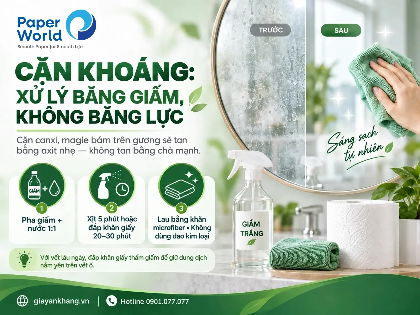 Gương Nhà Vệ Sinh Bị Ố Mờ: 3 Nguyên Nhân Và Cách Xử Lý