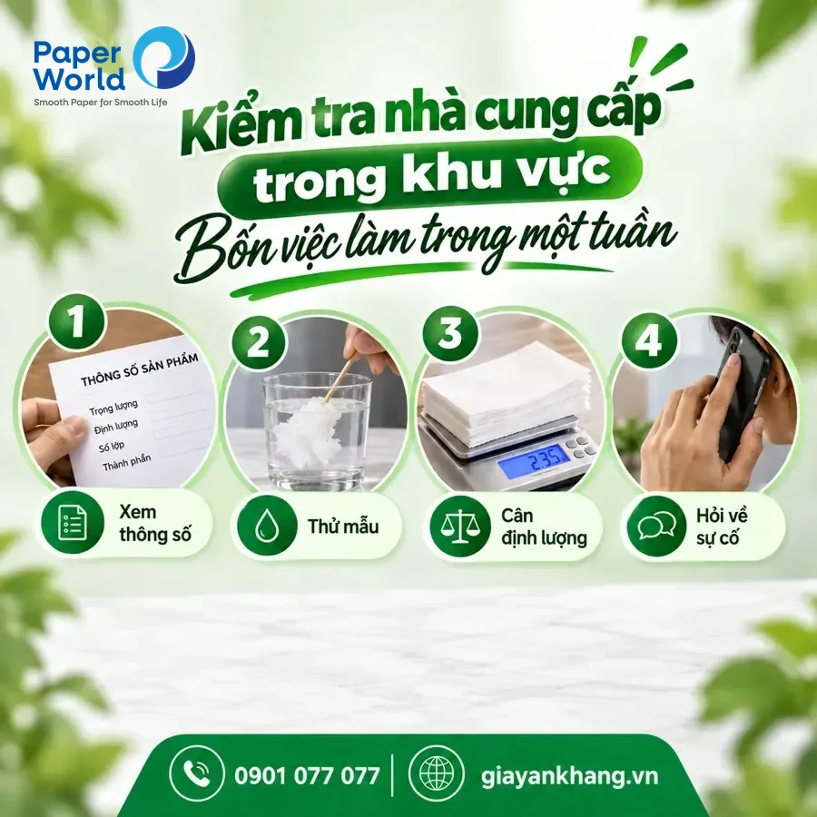 Kiểm tra nhà cung cấp trong khu vực: bốn việc làm trong một tuần Kiểm tra nhà cung cấp trong khu vực: bốn việc làm trong một tuần