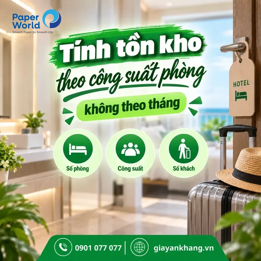 Tính tồn kho theo công suất phòng, không theo tháng Tính tồn kho theo công suất phòng, không theo tháng